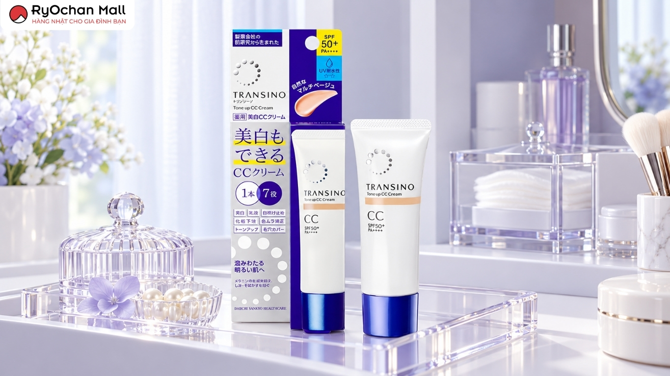 Hướng dẫn bảo quản kem nền chống nắng Transino Tone Up CC Cream