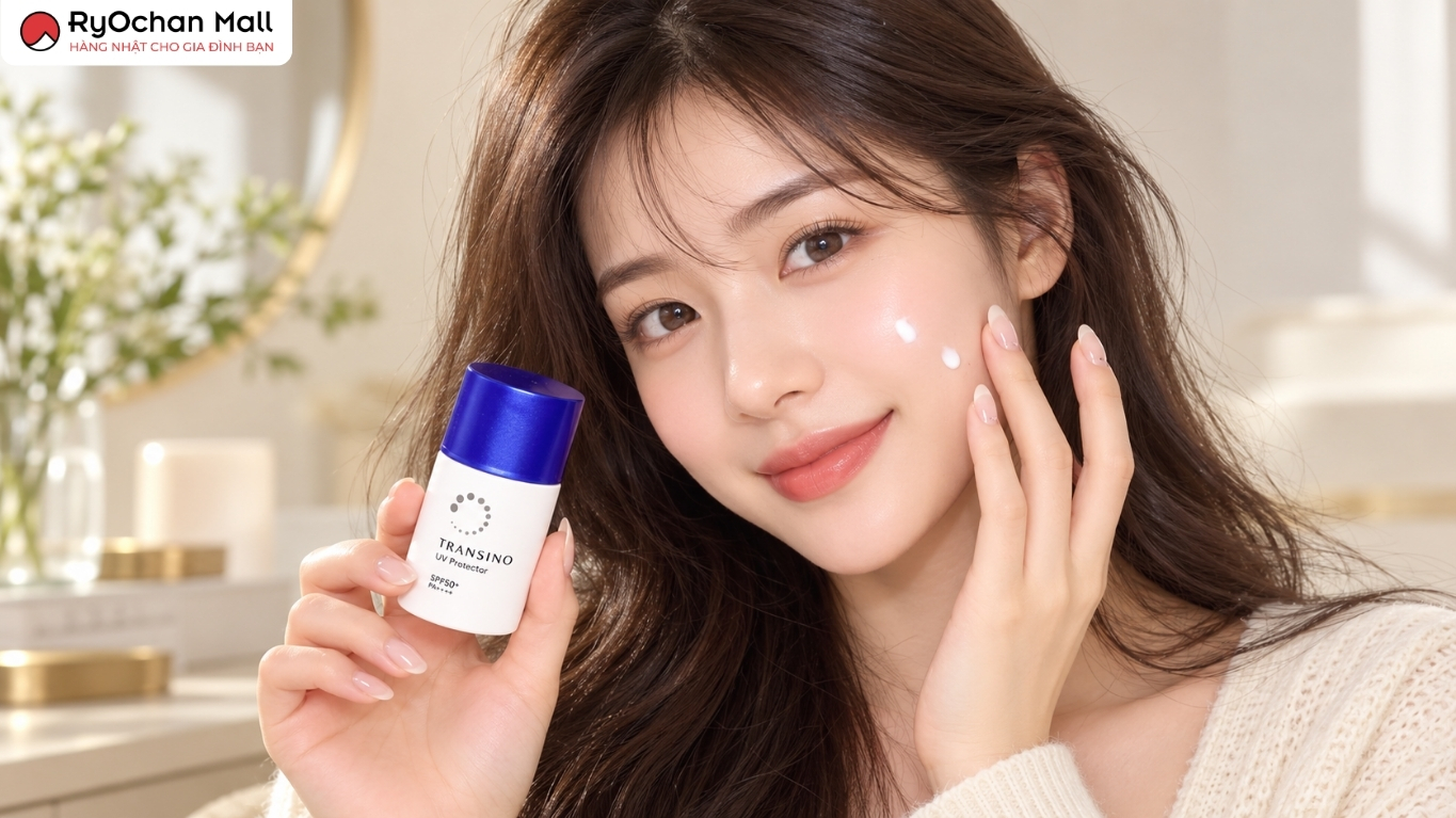 Hướng dẫn sử dụng kem chống nắng Transino Whitening Uv Protector