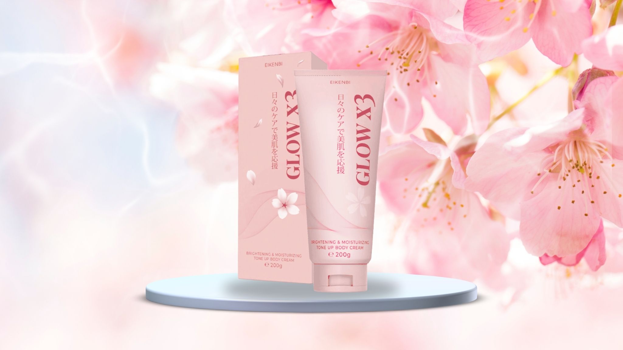 Kem kích trắng body nâng tone Glow X3 Eikenbi