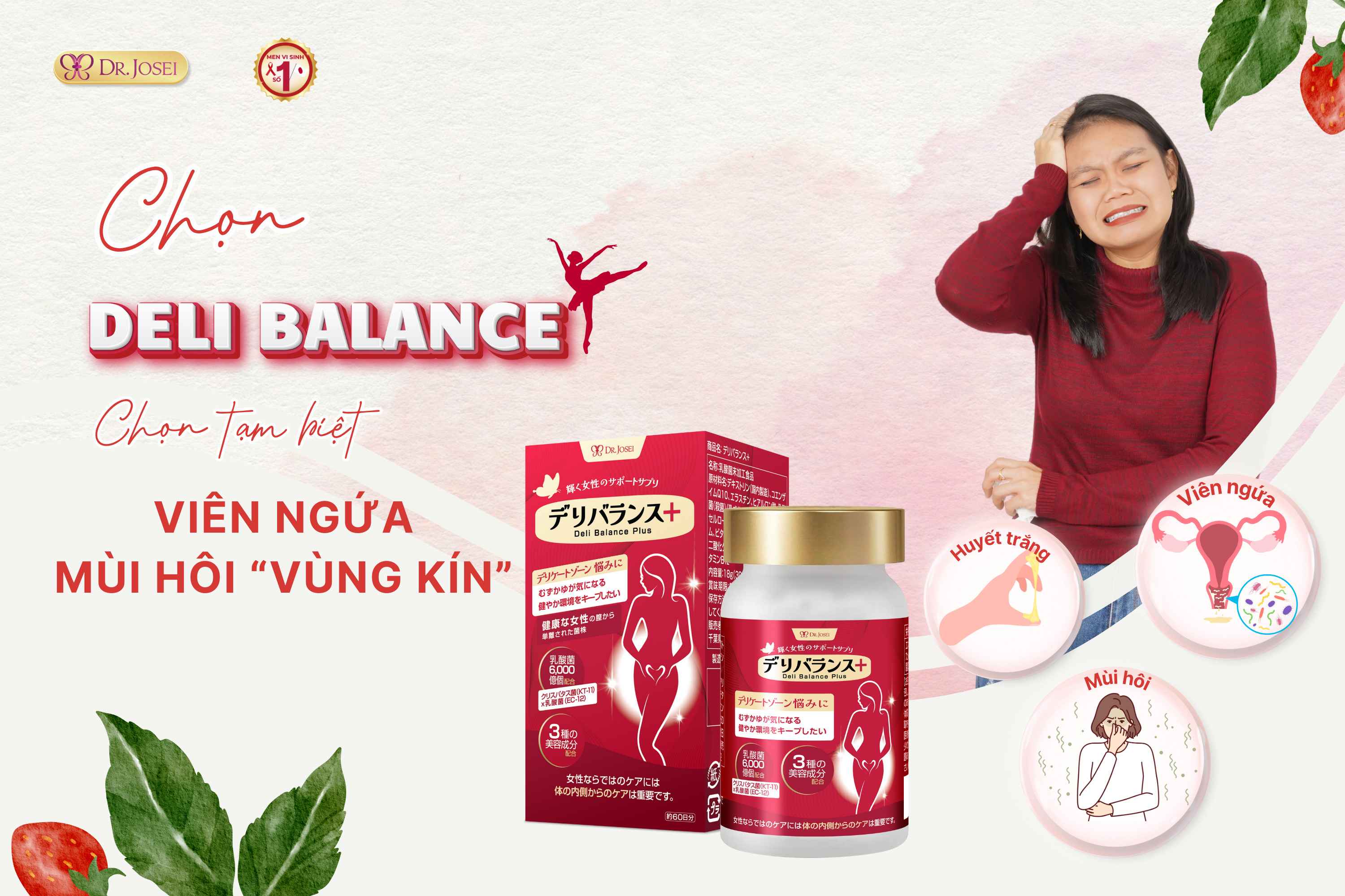Men phụ khoa Deli Balance Plus Dr. Josei
