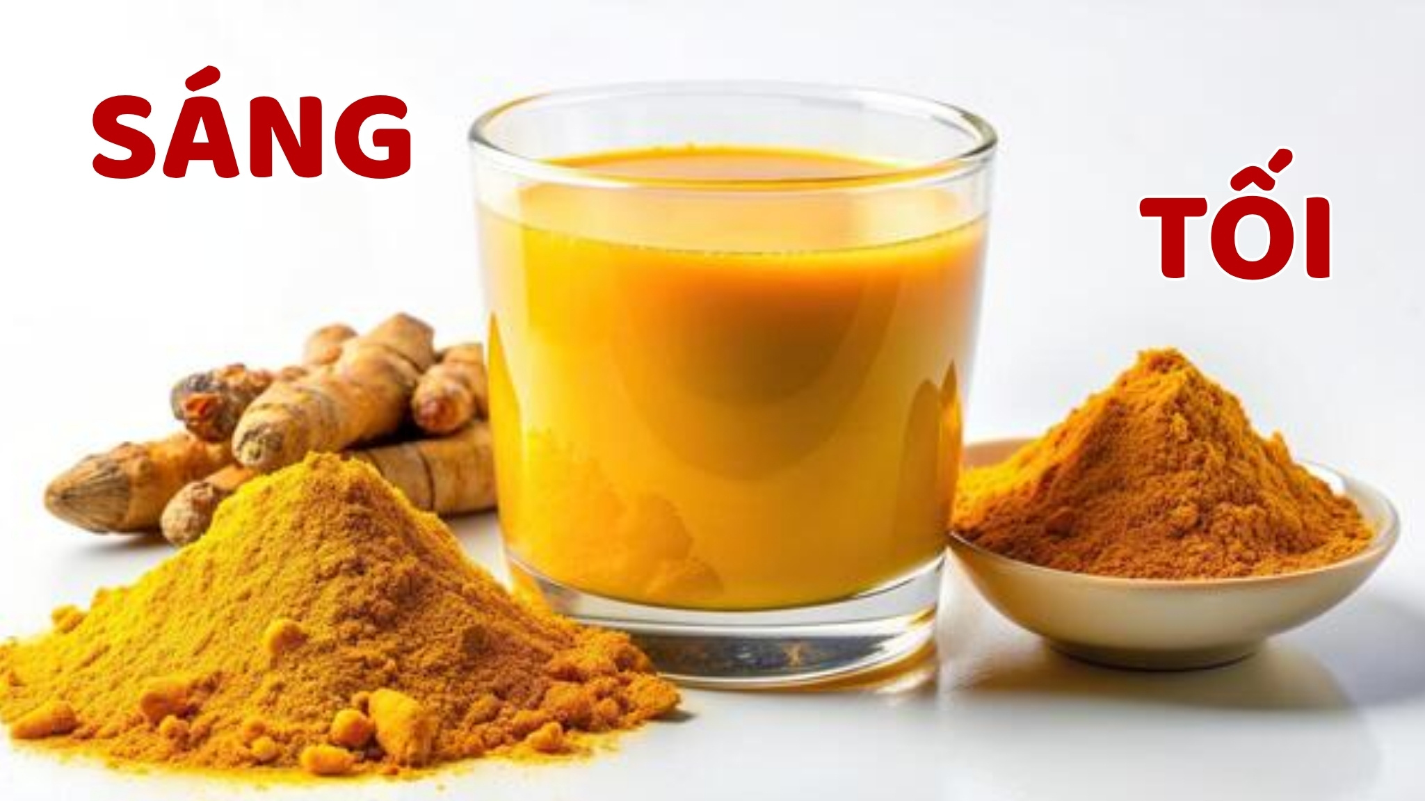 Nghệ Nano uống sáng hay tối tốt hơn?