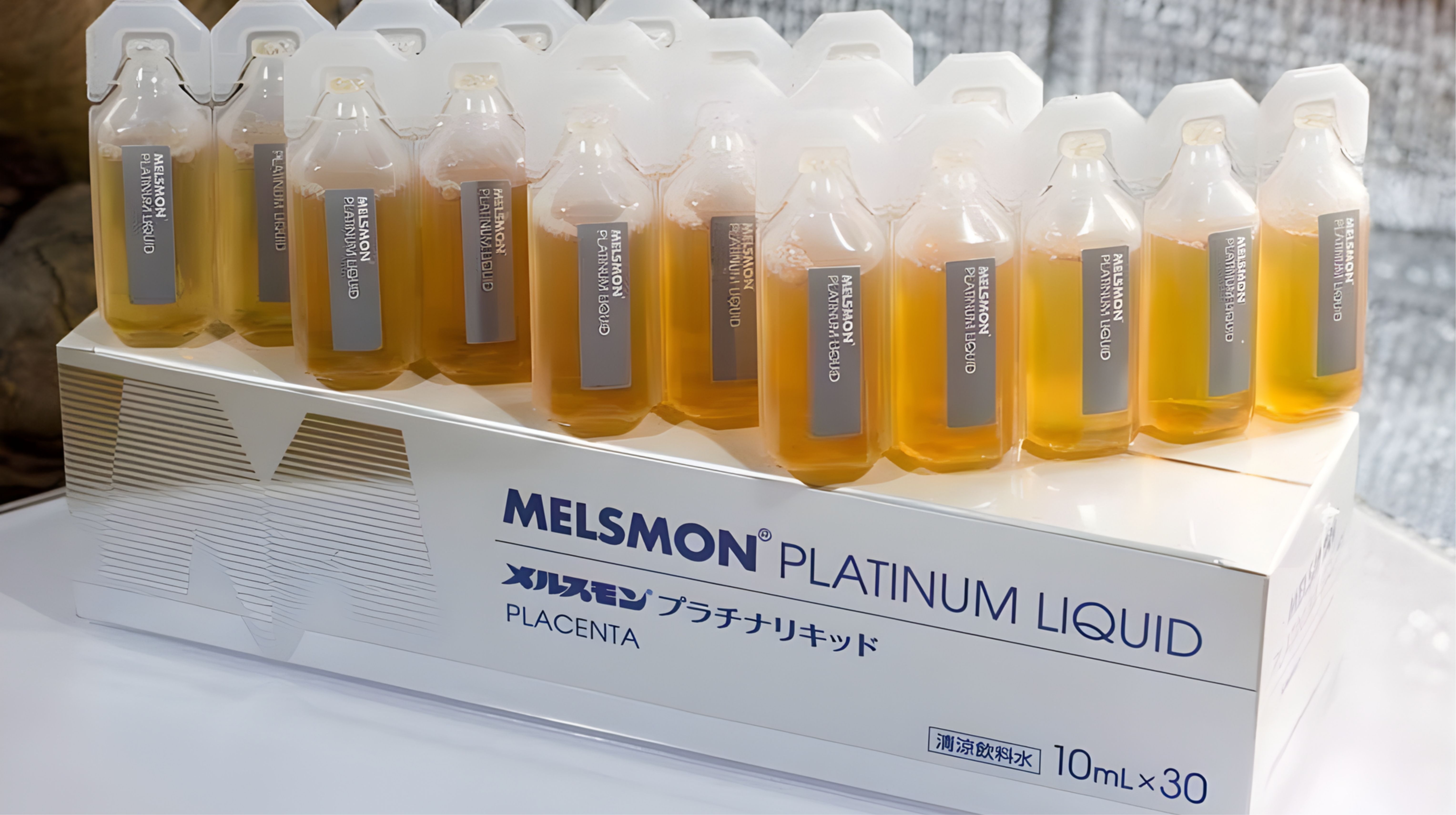 Nước uống nhau thai ngựa Melsmon Platinum Liquid Placenta