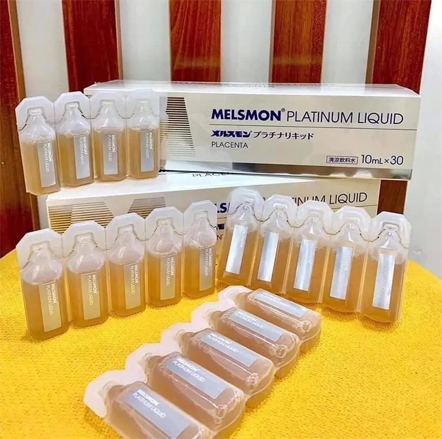 Thành phần nước uống nhau thai ngựa Melsmon Platinum Liquid Placenta