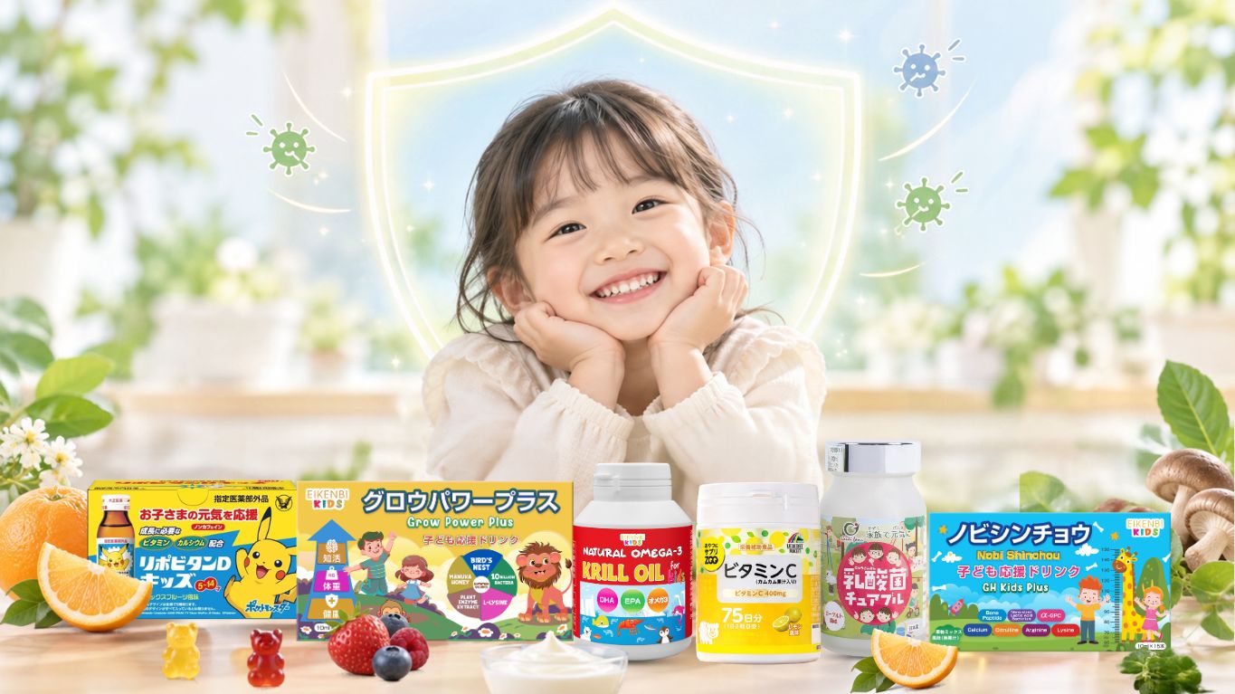 Top 6 thực phẩm chức năng Nhật Bản giúp tăng đề kháng cho trẻ
