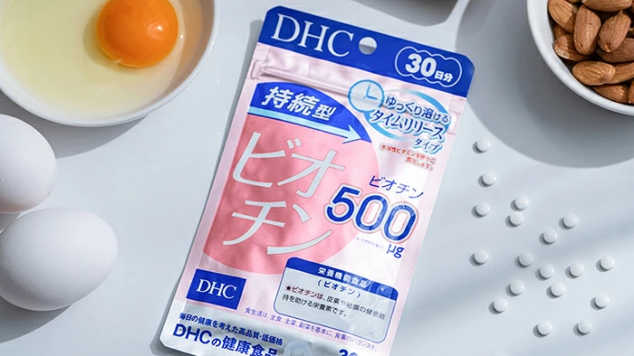 Viên uống Biotin DHC Sustained Release Biotin 30 viên Nhật