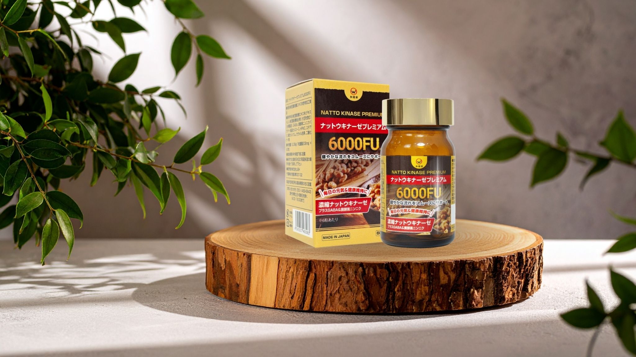 Viên uống chống đột quỵ Nattokinase Premium 6000FU Wakenko