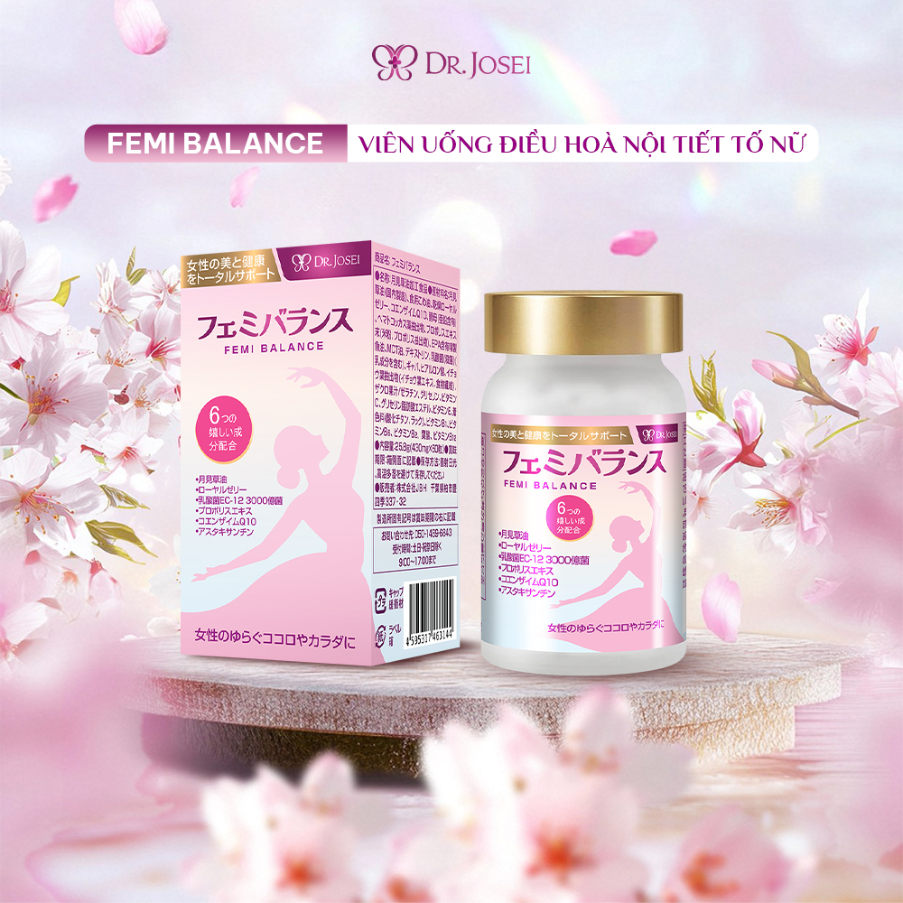 Viên uống điều hòa nội tiết tố nữ Femi Balance Dr.Josei