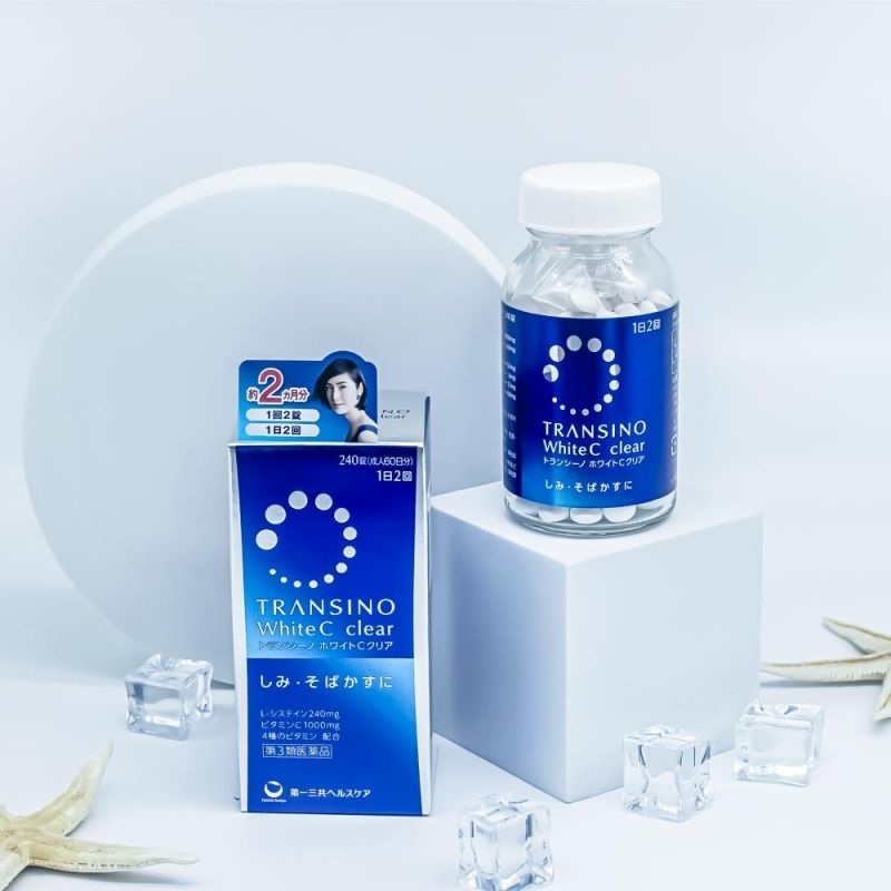 Viên uống hỗ trợ trắng da Transino White C Clear 120 Viên