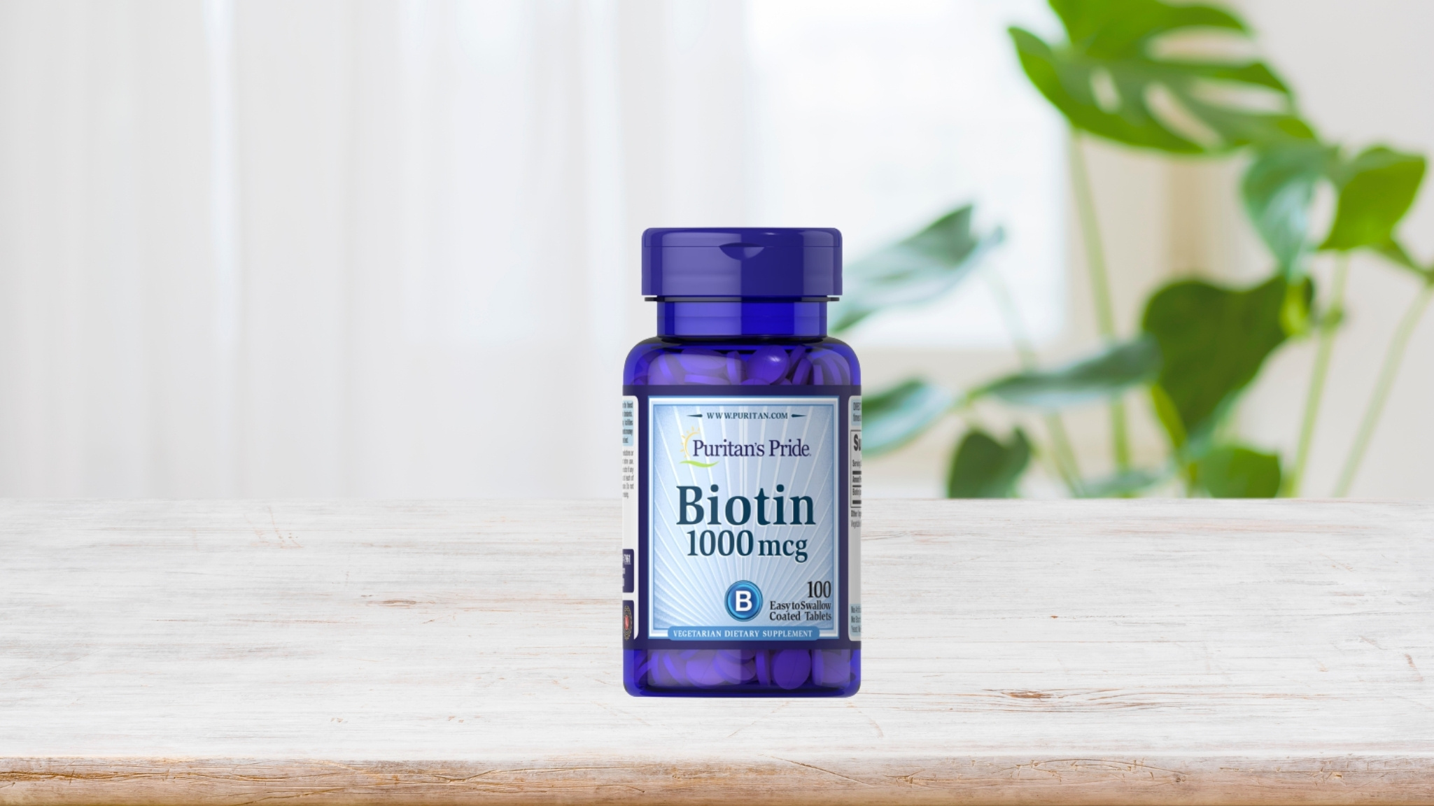 Viên uống mọc tóc Puritan's Pride Biotin 1000 mcg