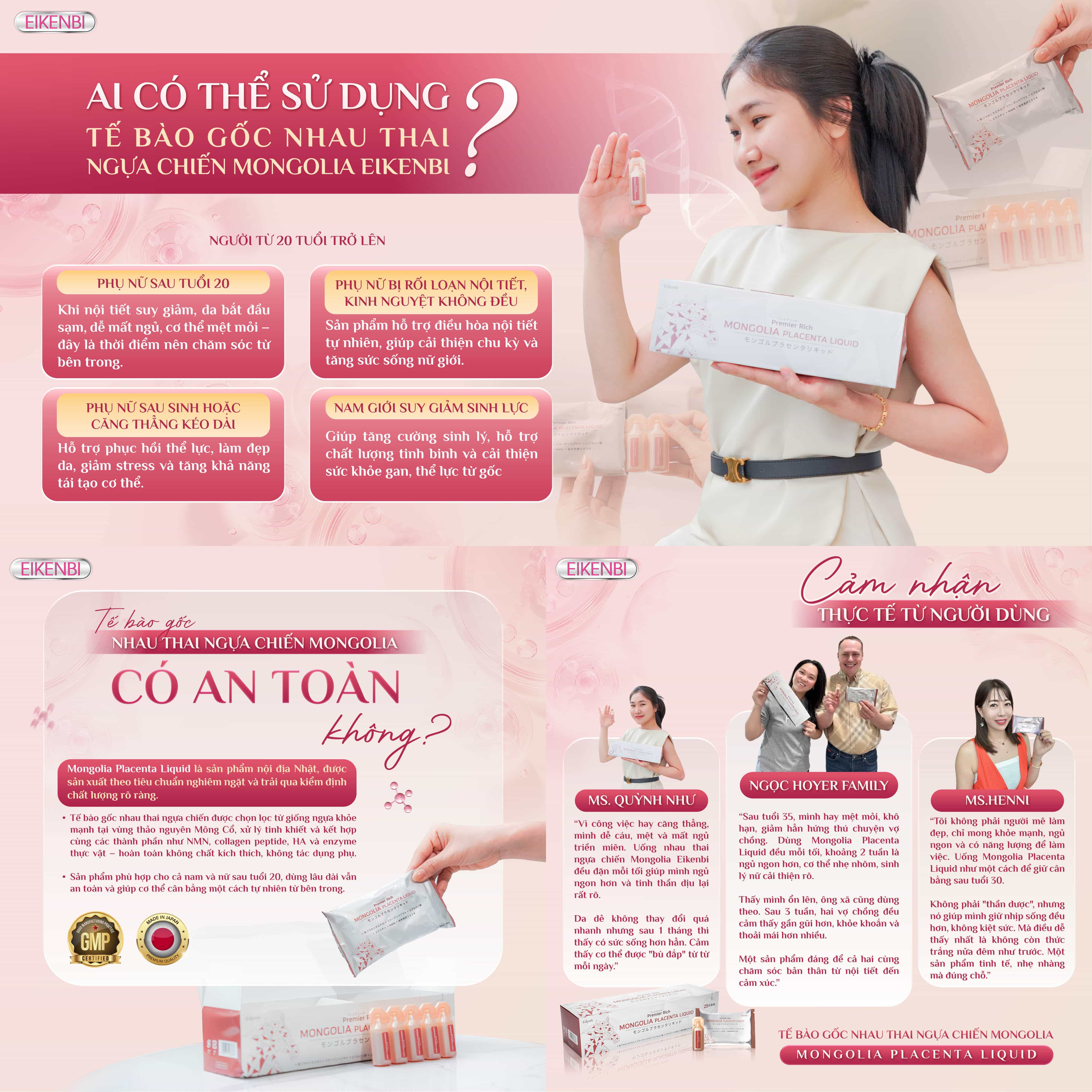 Đối Tượng Sử Dụng Tế Bào Gốc Nhau Thai Ngựa Chiến Mongolia Placenta Eikenbi