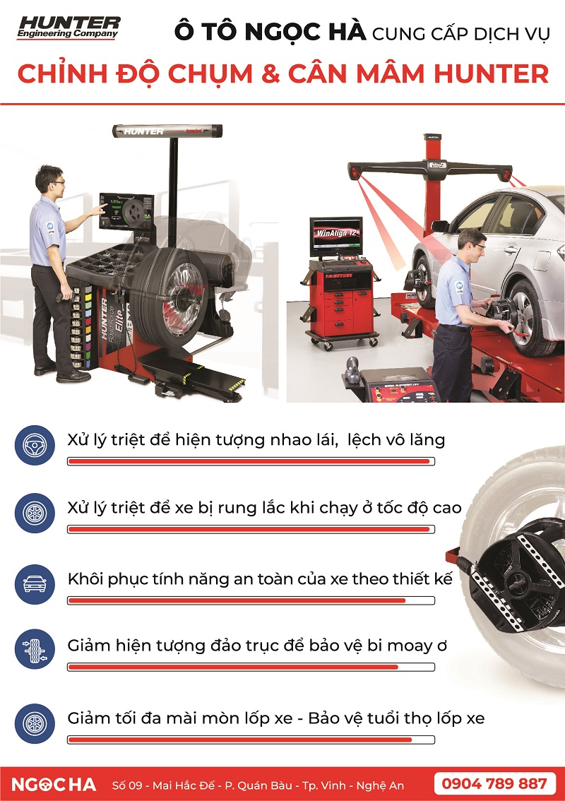 Dịch vụ cân bằng và cân chỉnh Hunter