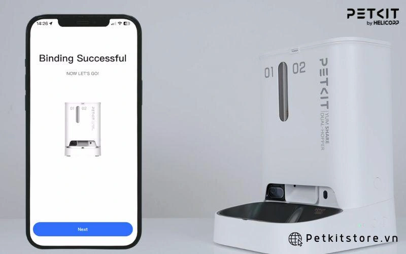 Máy kết nối thành công