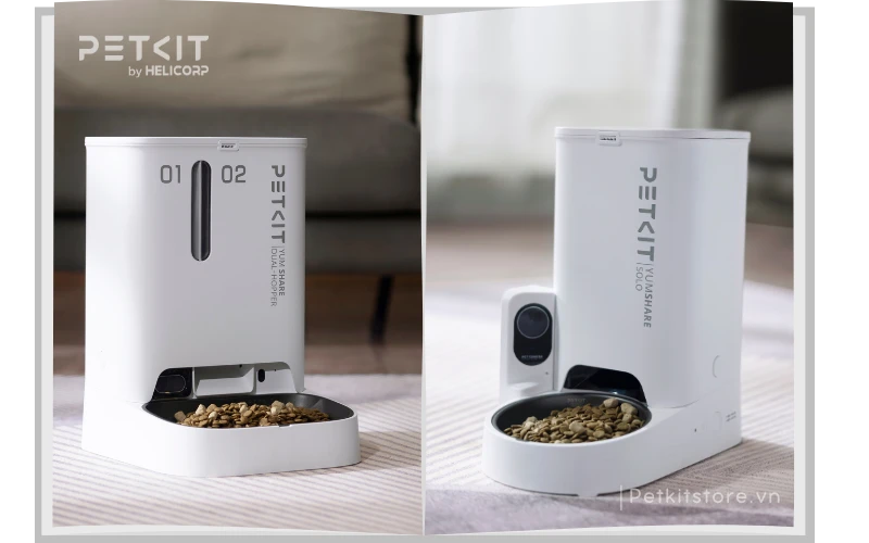 Máy ăn có camera PETKIT YUMSHARE GEMINI và PETKIT YUMSHARE SOLO
