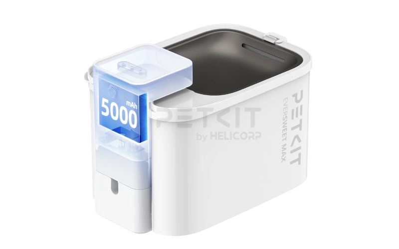 Máy lọc nước cho thú cưng PETKIT EVERSWEET MAX sử dụng PIN 5000mAh