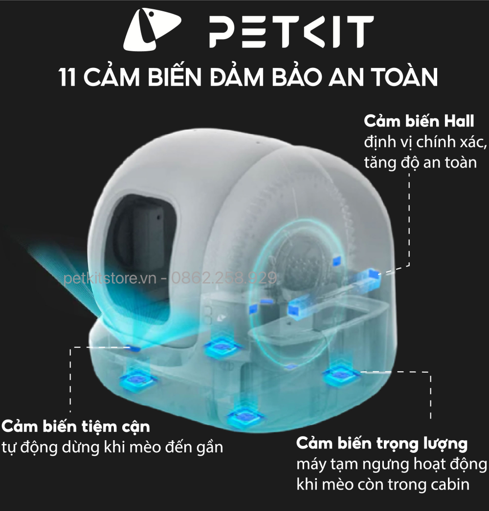 máy dọn vệ sinh mèo petkit pura max