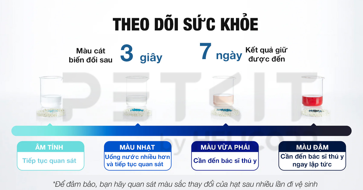 cát phát hiện máu petkit