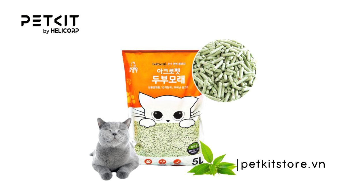 cát mèo không bụi - cát vệ sinh mèo không bụi