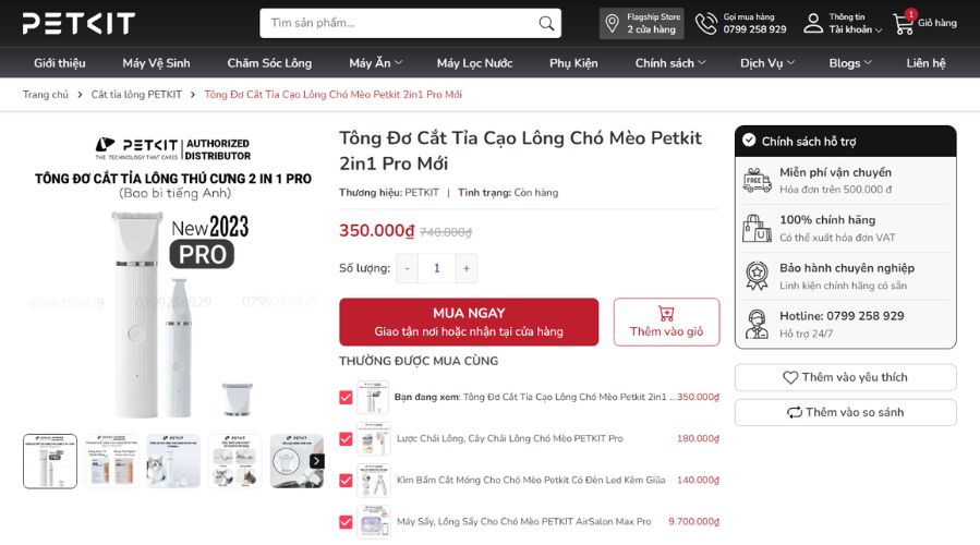 Tuỳ chọn sản phẩm mà bạn mong muốn