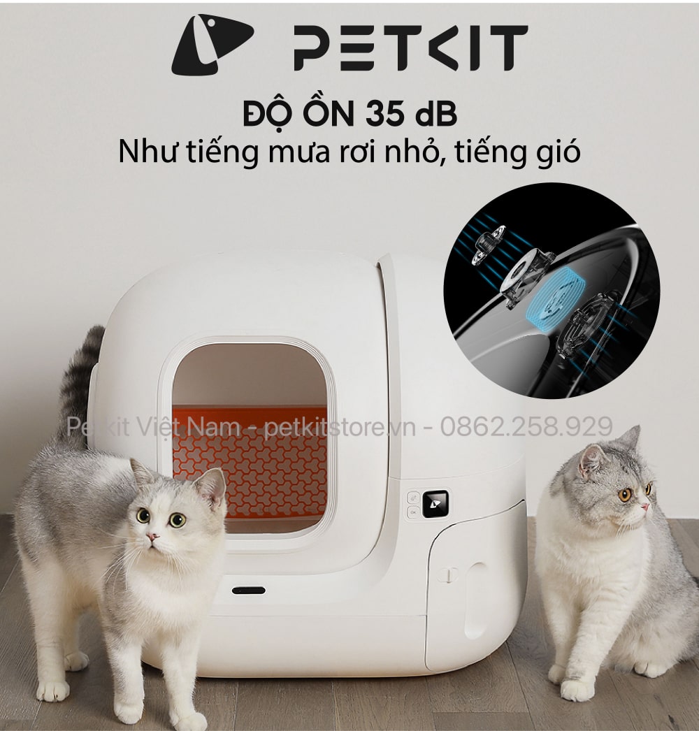 máy dọn vệ sinh mèo petkit pura max