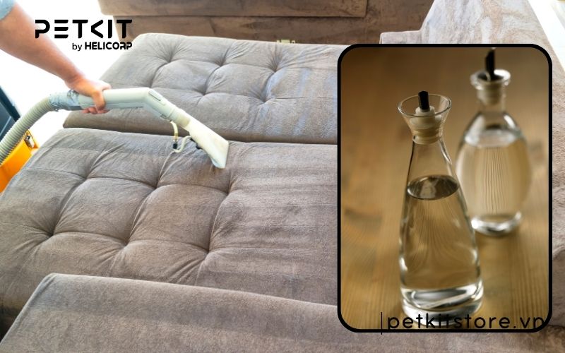 khử mùi nước tiểu mèo trên sofa