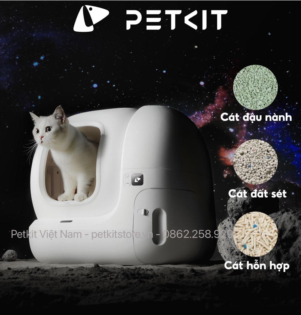 máy dọn vệ sinh mèo petkit pura max