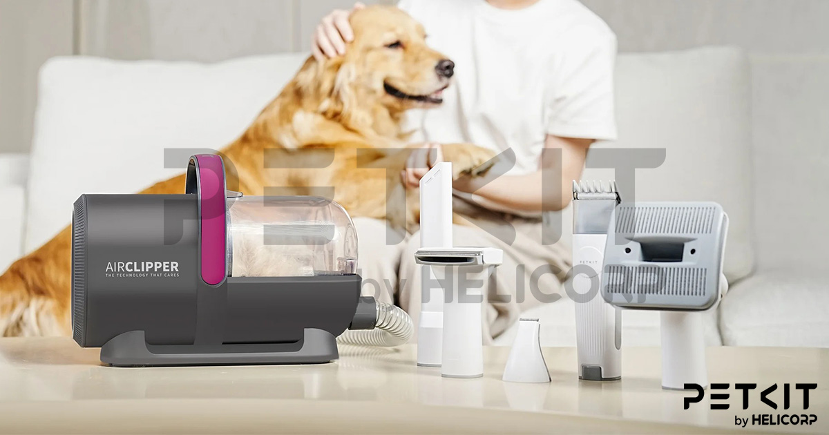 Máy hút lông chó mèo PETKIT AirClipper 5-in-1 Pet Grooming Kit