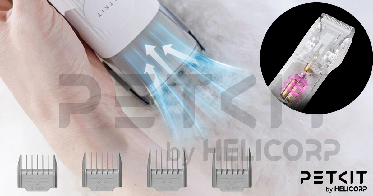 Máy hút lông chó mèo PETKIT AirClipper 5-in-1 Pet Grooming Kit
