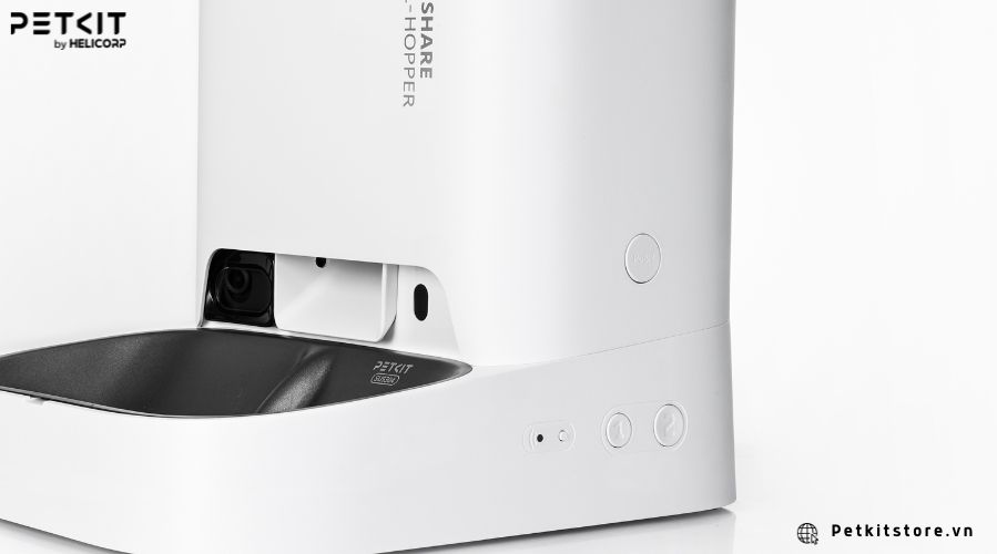 Máy cho mèo ăn PETKIT được làm từ nhựa ABS và inox không gỉ 304