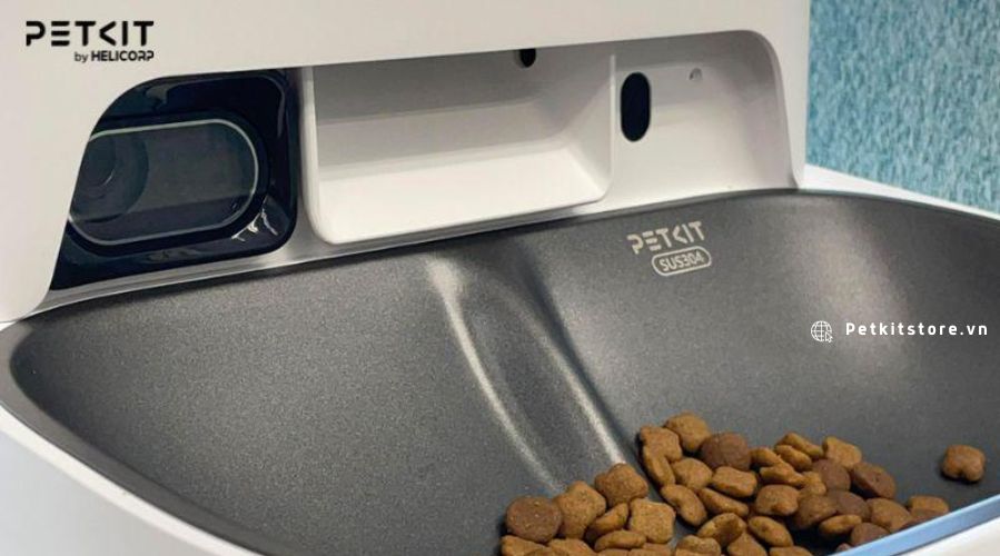 Máy cho mèo ăn PETKIT YUMSHARE GEMINI Camera có độ phân giải cao và góc quay rộng