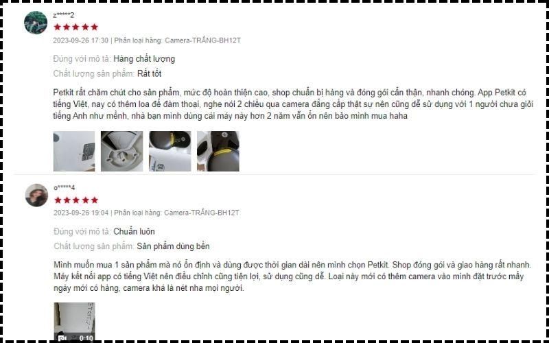 Cảm nhận của khách hàng đã sử dụng PETKIT YUMSHARE SOLO