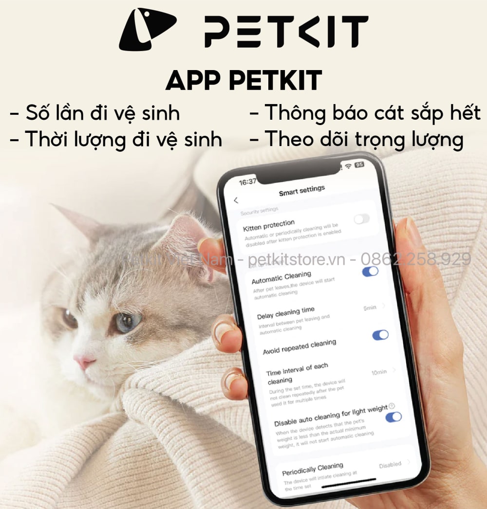 Máy dọn phân mèo PETKIT PURA X NEW 2024