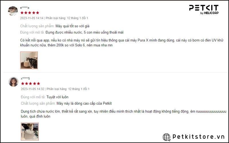Cảm nhận của khách hàng khi trải nghiệm máy lọc nước cho mèo PETKIT EVERSWEET 7 UVC
