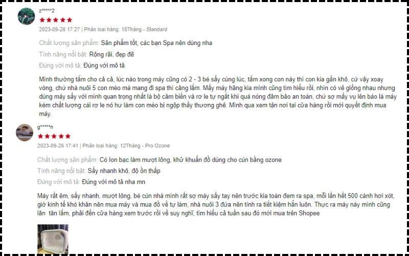 Feedback từ người dùng về lồng sấy PETKIT AirSalon Max