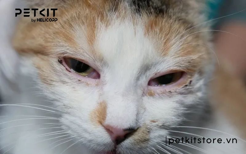 Mèo bị khô mắt - các bệnh thường gặp ở mèo