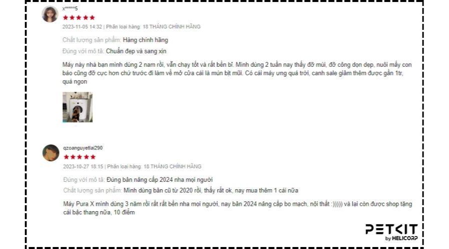 Sự hài lòng của khách hàng về PURA X 2024