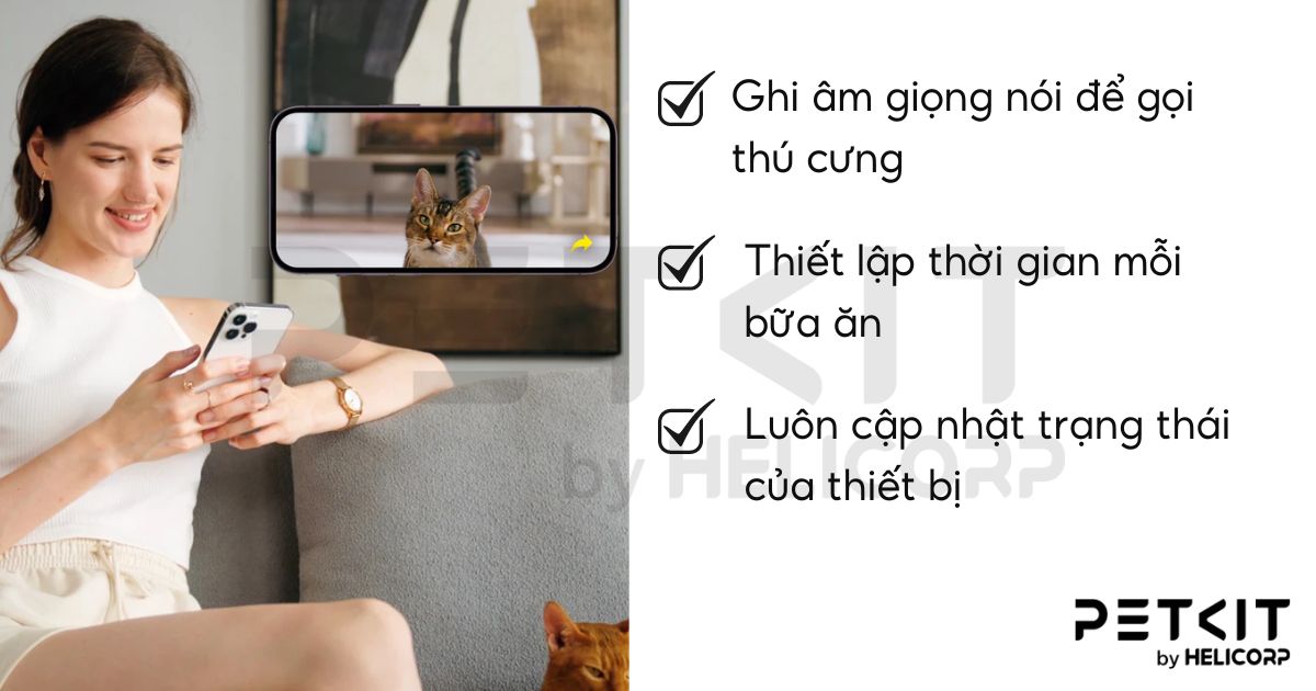 máy cho ăn tự động Petkit Solo YumShare