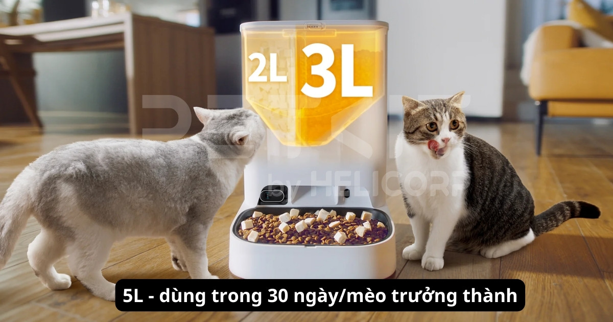 máy ăn PETKIT Gemini YumShare Dual-Hopper