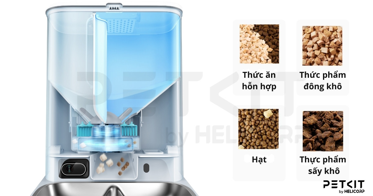 máy ăn PETKIT Gemini YumShare Dual-Hopper