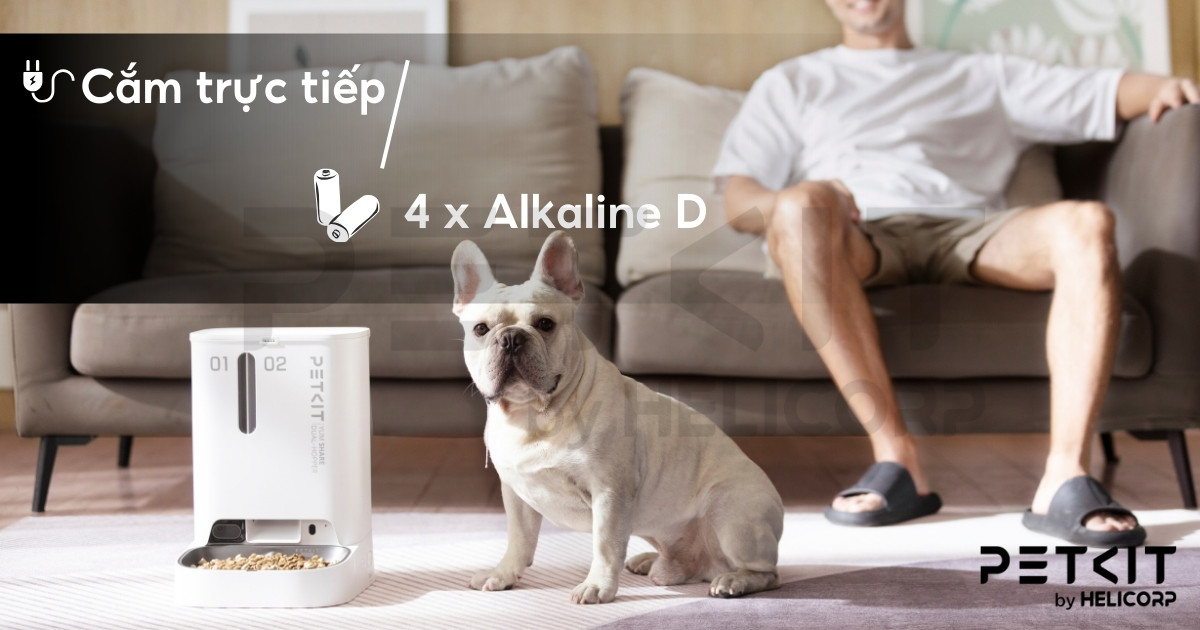 máy ăn PETKIT Gemini YumShare Dual-Hopper