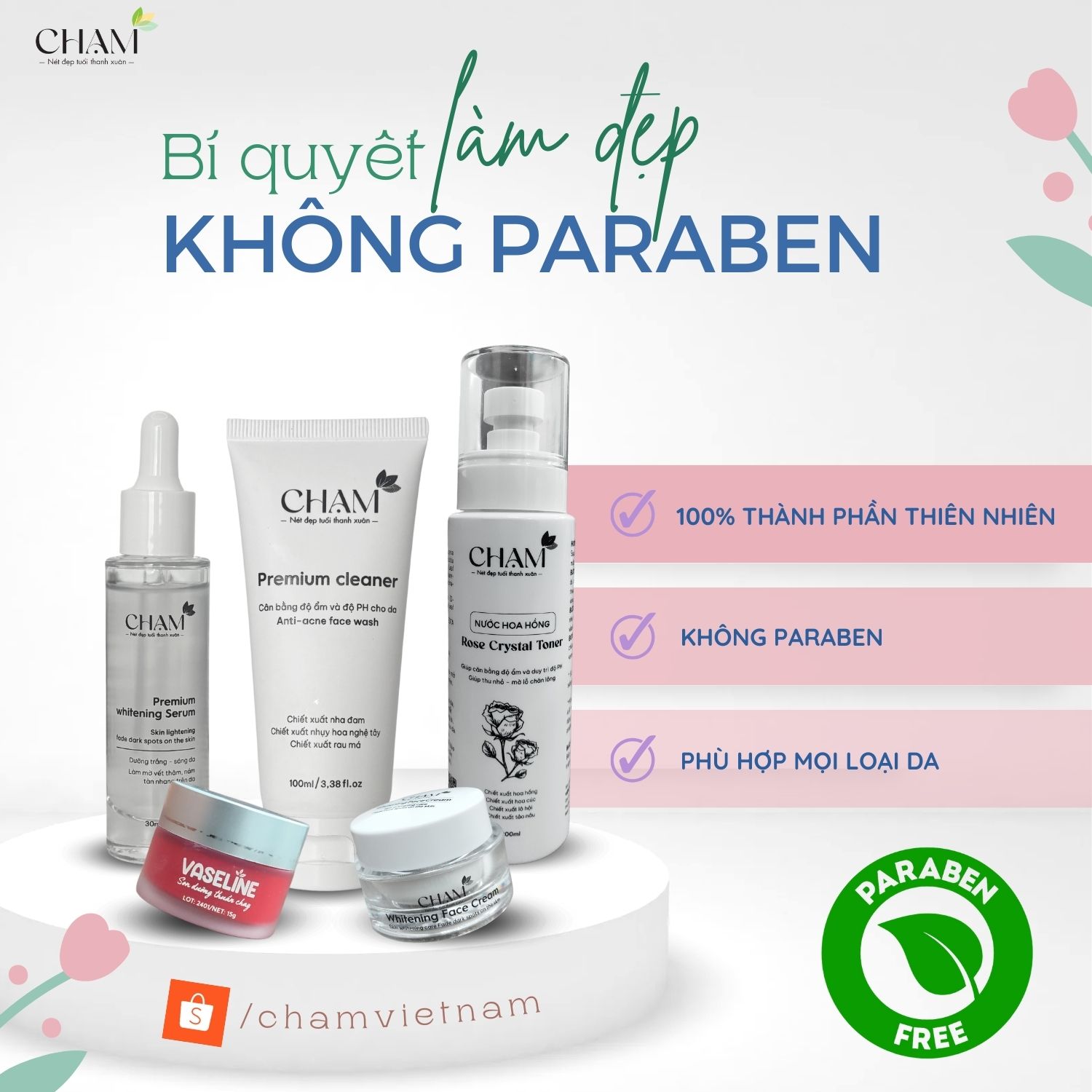 Thành phần thiên nhiên lành tính kết hợp những hoạt chất đặc hiệu hiện đại