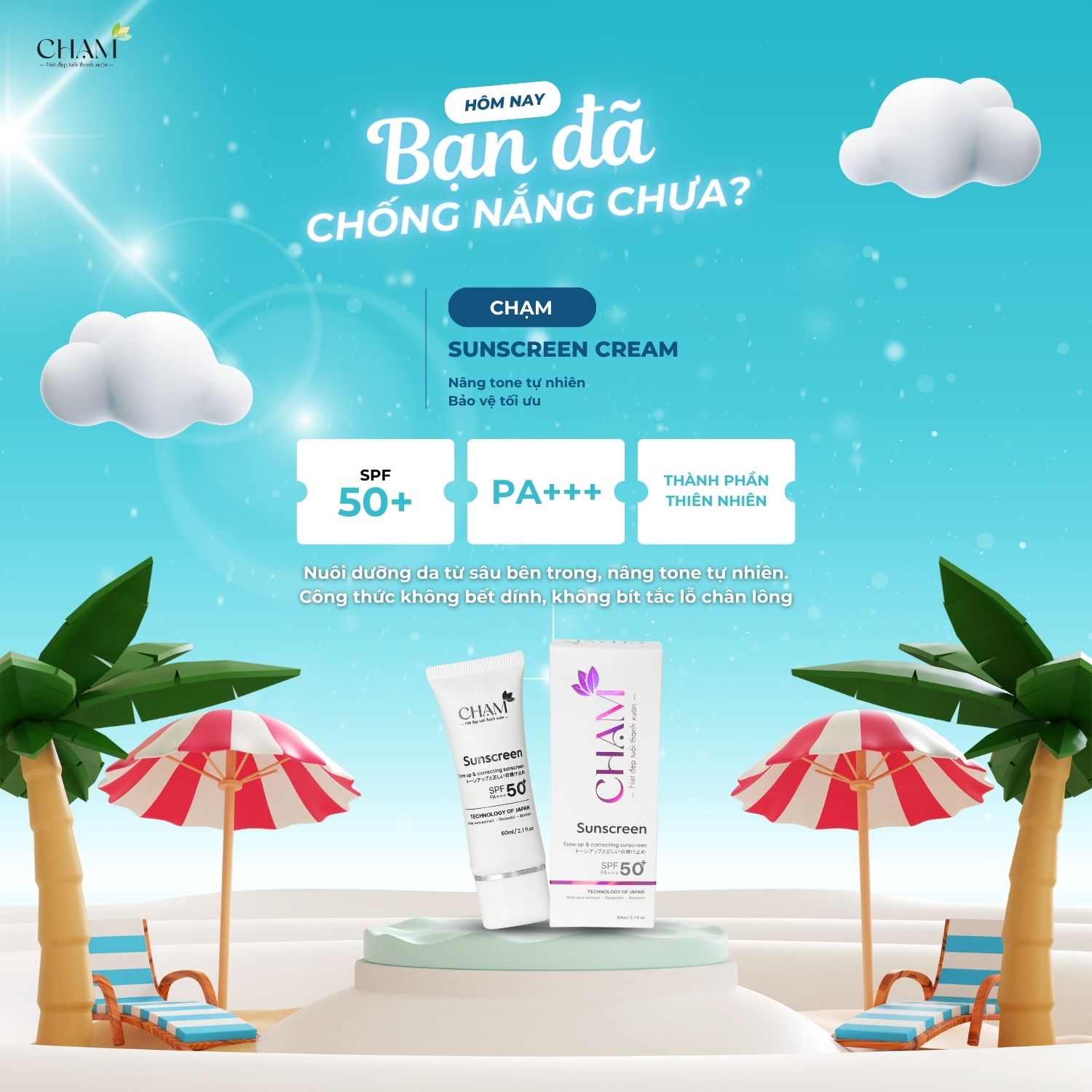 Sử dụng kem chống nắng với chỉ số SPF tối thiểu 30 mỗi khi ra ngoài
