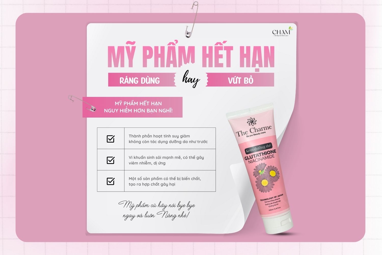 Chắc hẳn không ít lần bạn tự hỏi: liệu mỹ phẩm hết hạn có dùng được không?