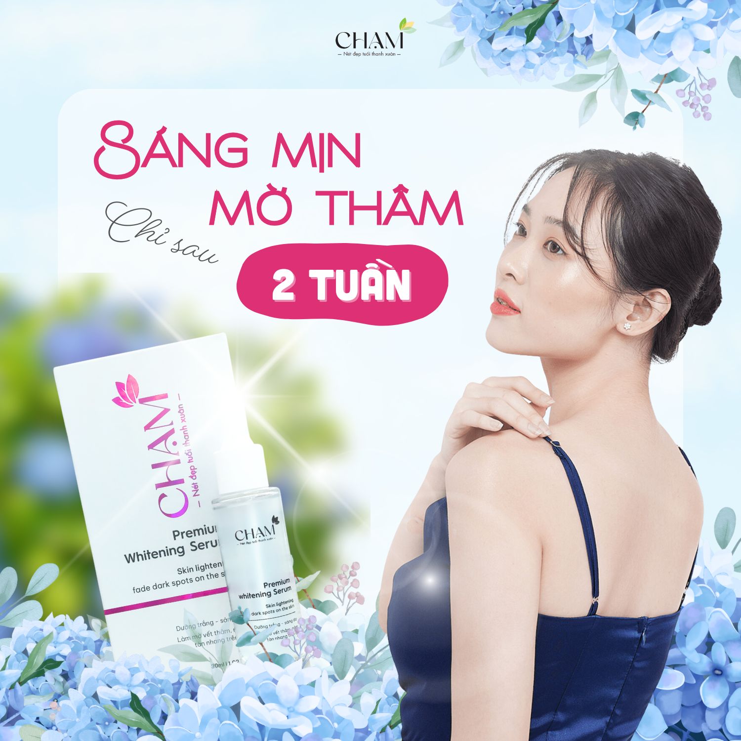 Serum chứa Niacinamide giúp làm dịu viêm nhiễm, từ đó làm giảm tình trạng mụn đỏ, mụn sưng.