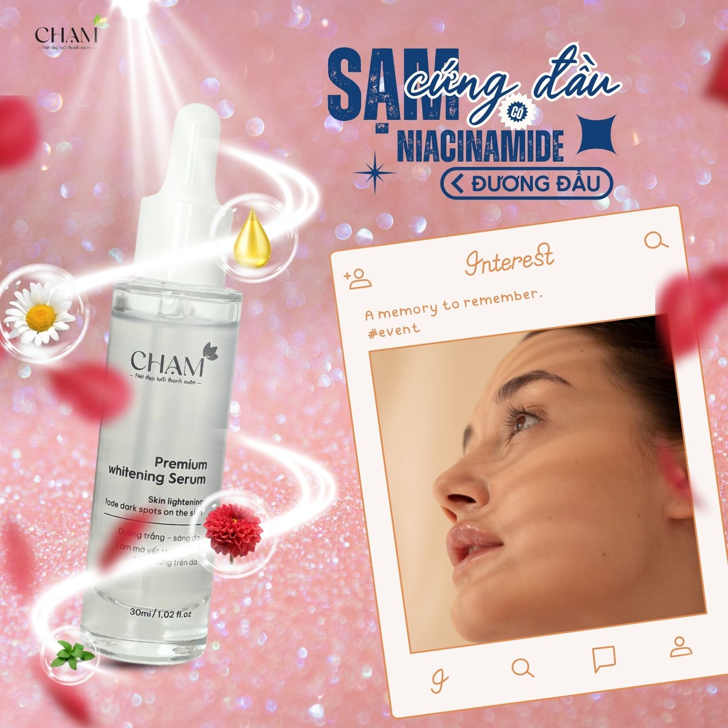 Serum giúp giảm thiểu sắc tố melanin và tái tạo da