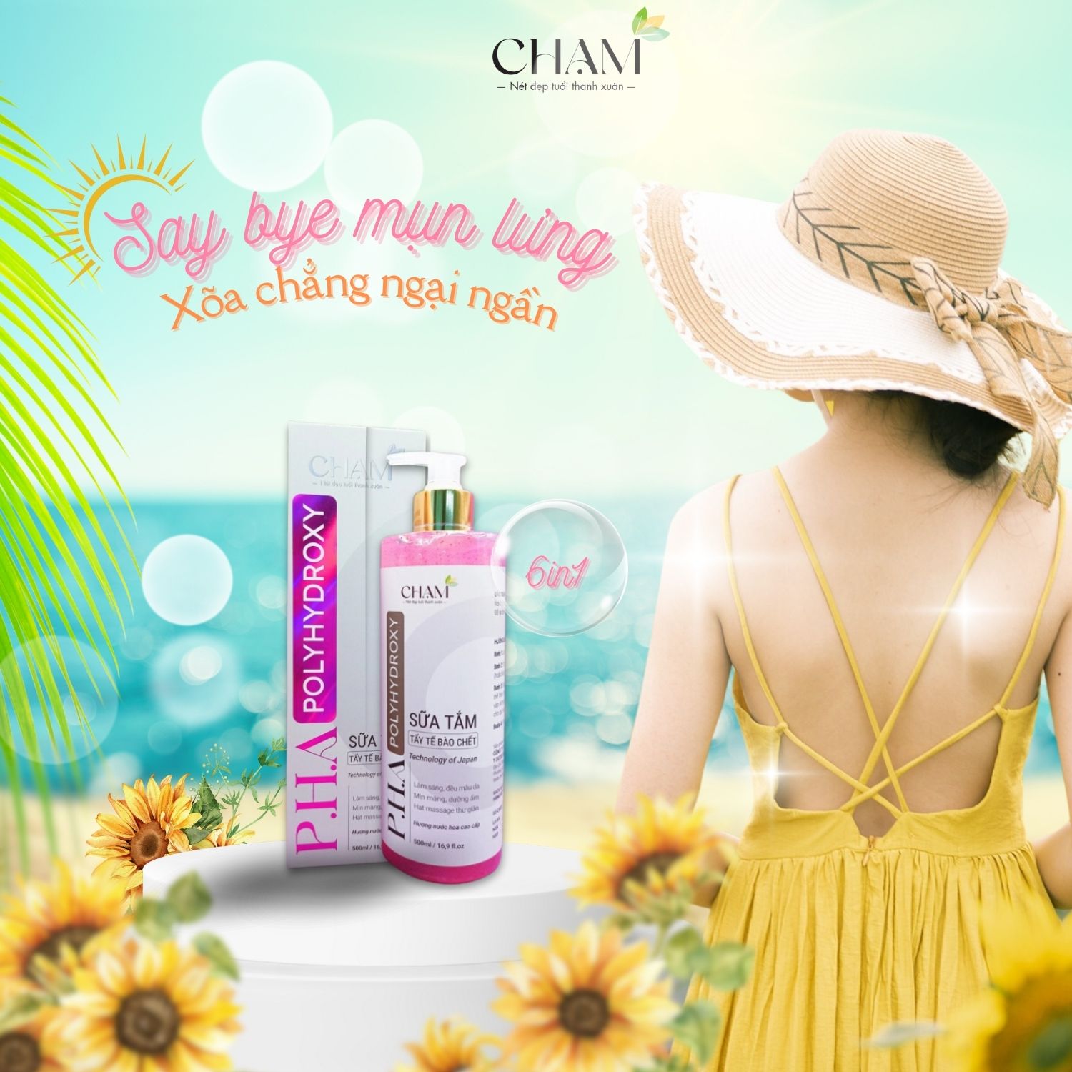 Sữa tắm tẩy tế bào chết P.H.A CHẠM không chỉ giúp làm sạch da mà còn loại bỏ bụi bẩn, mồ hôi, mùi hôi, bã nhờn và vi khuẩn