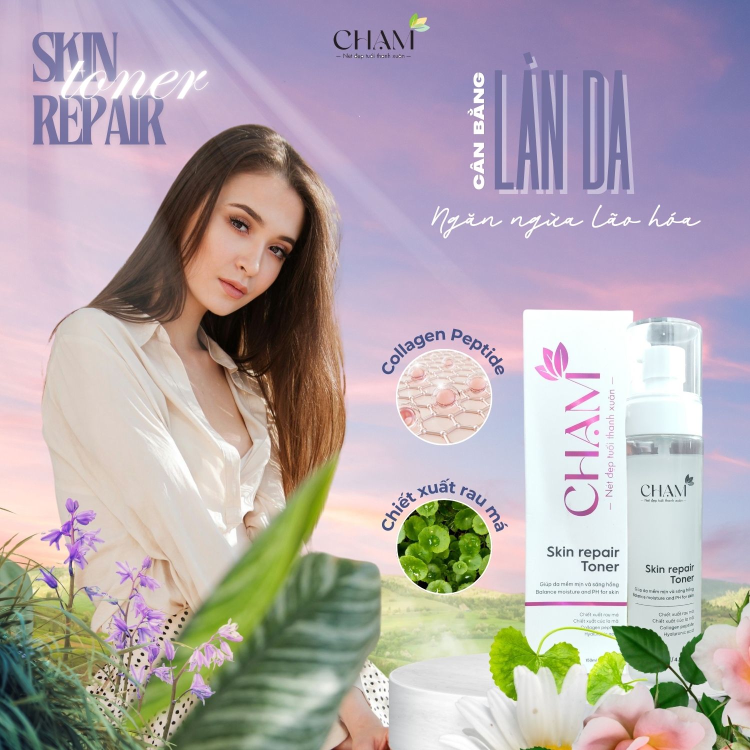 Rose Crystal Toner CHẠM là một sản phẩm nổi bật trong việc se khít lỗ chân lông hiệu quả