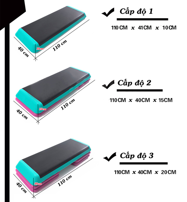 Chân đế bục dậm nhảy Aerobic 840