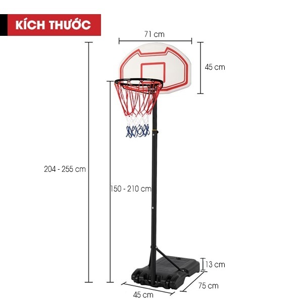 Trụ bóng rổ TT01
