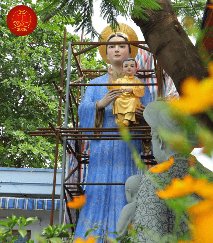 Tượng Mẹ La Vang cao 7 mét tại Thánh địa La Vang