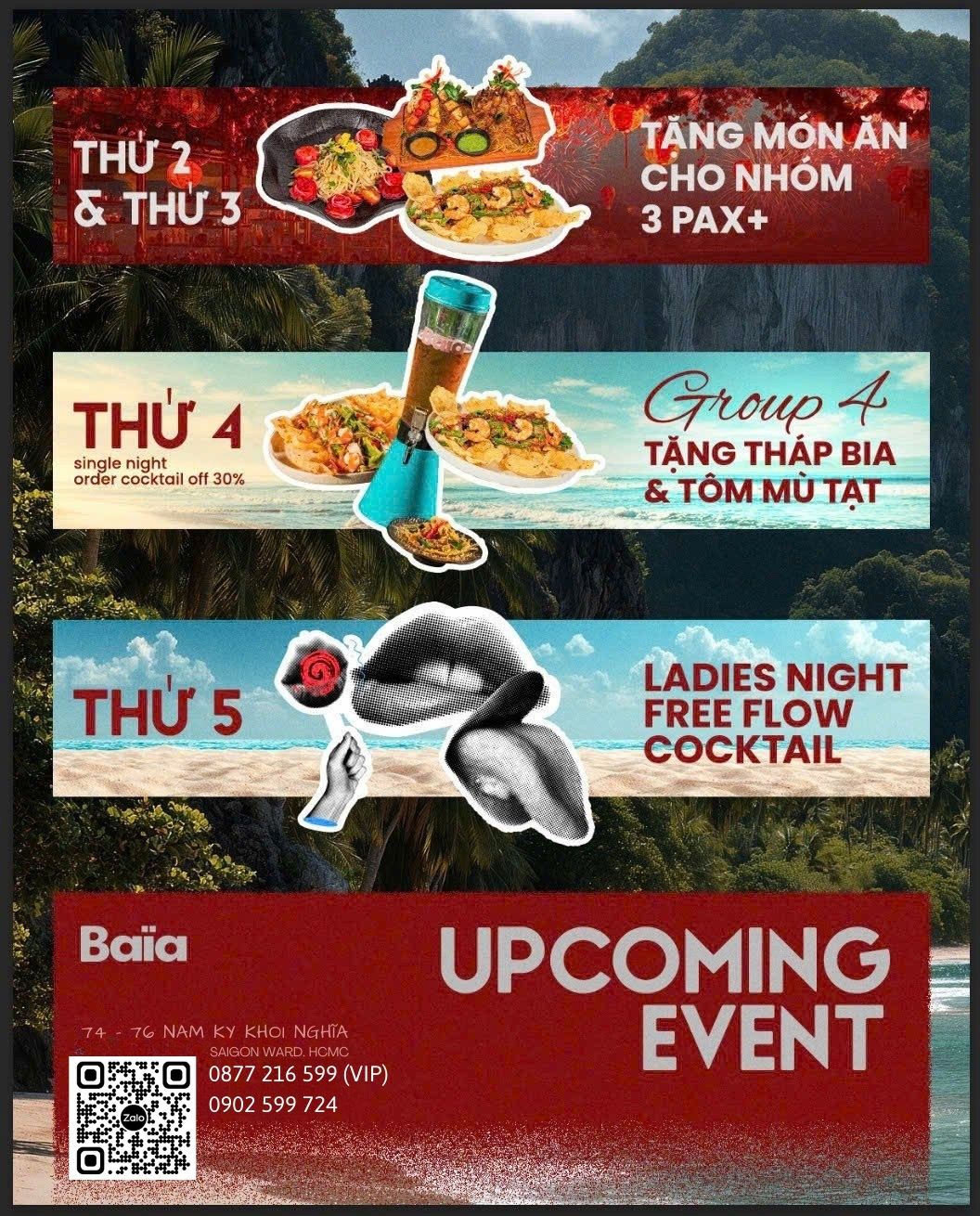 baia saigon menu event